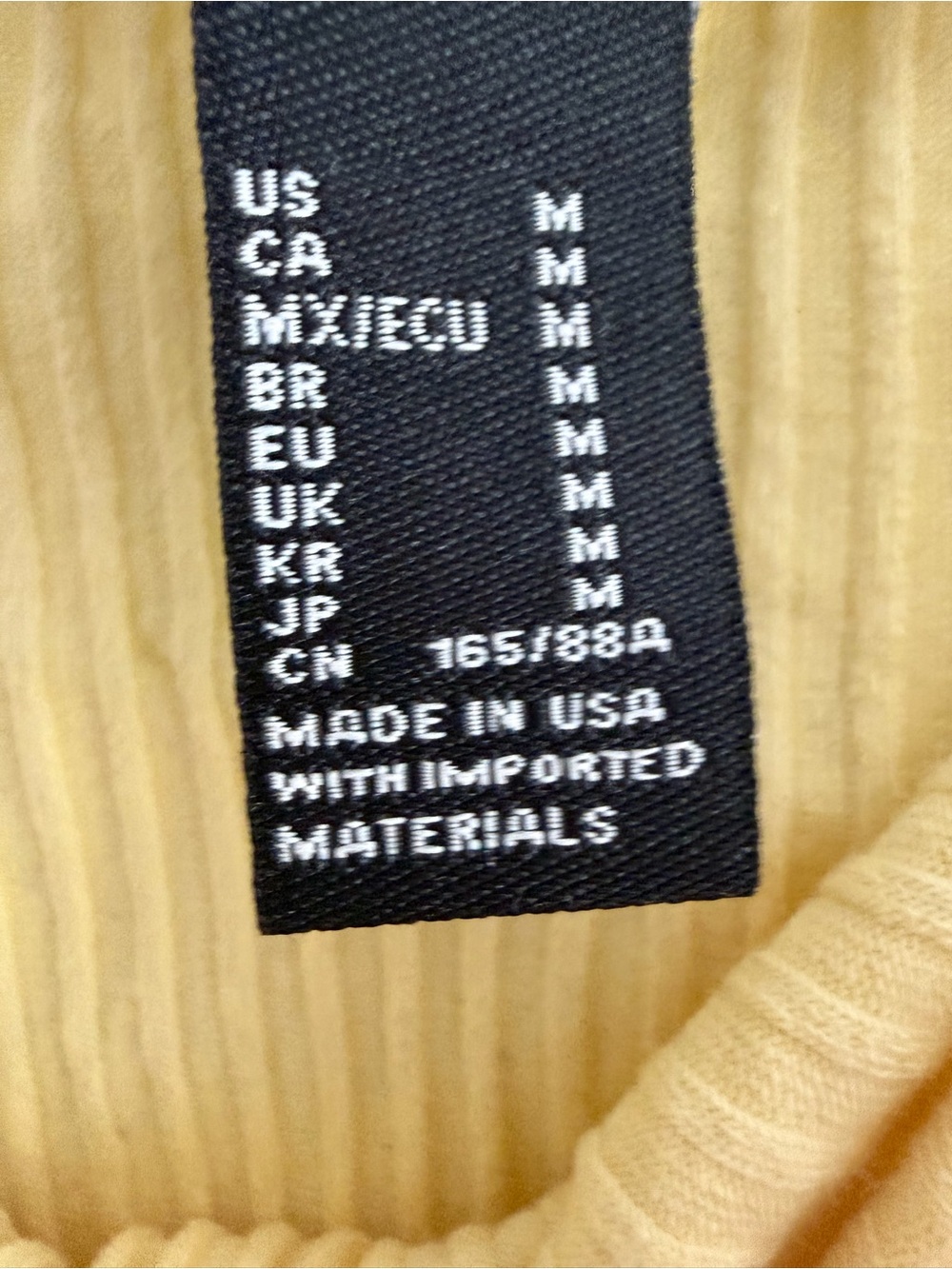 Yellow Ribbed Spaghetti-Strap Tank Top - Picture 2 of 2